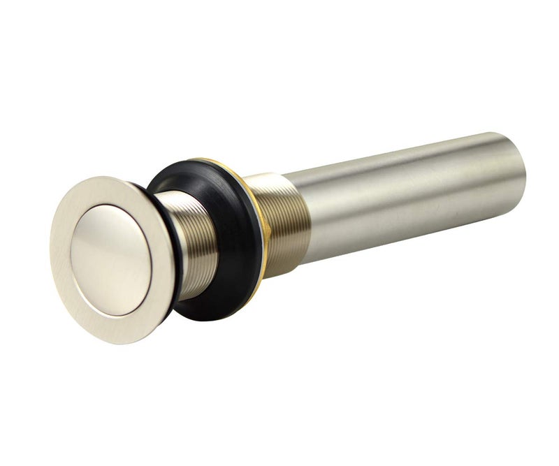 Purelux Pop up Drain Stopper for Bathroom Faucet Vanity or Vessel Sink Bathroom Drain Assembly No Overflow, Brushed Nickel - Image 4